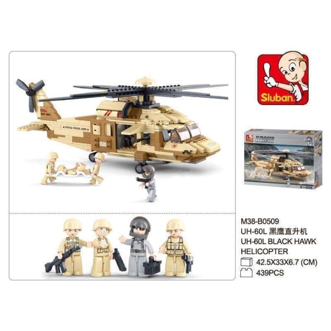 Sluban Army Helicoptero Black Hawk M38-B0509 - Image 4