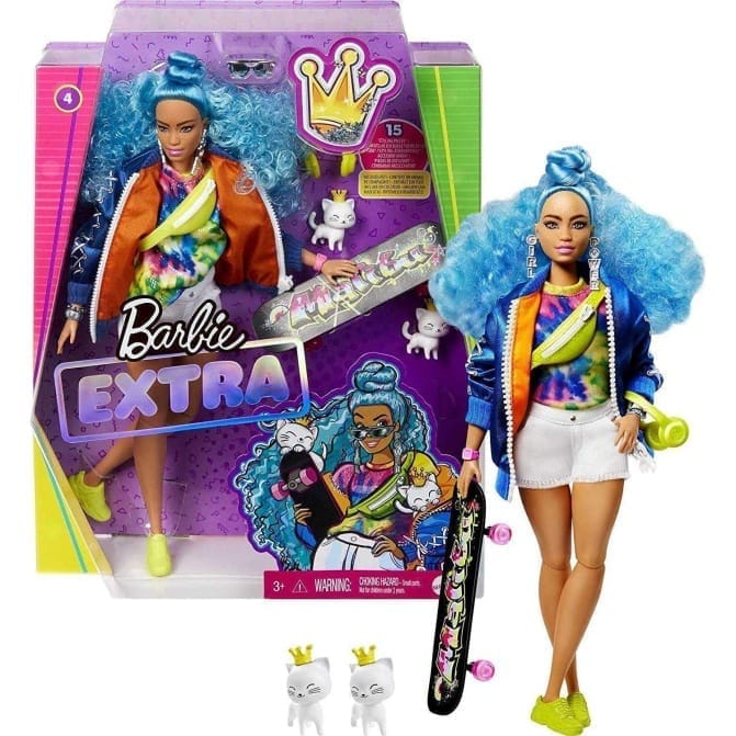 Barbie Extra 4 Con Patin - Image 1