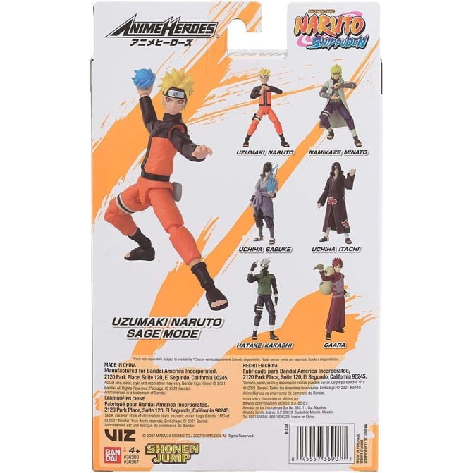 Figura Anime Heroes- Bandai - Naruto Uzumaki (Naruto Sage Mode) - Image 5