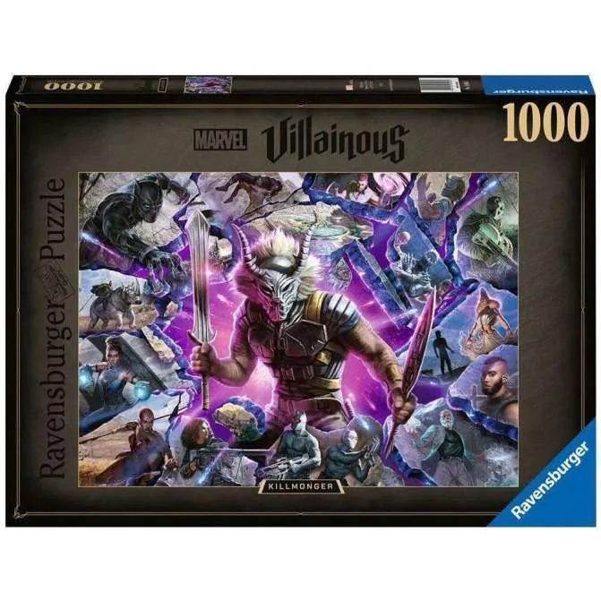 Rompecabezas Ravensburger Villanos De Marvel: Killmonger 1000 Piezas 16906 - Image 1