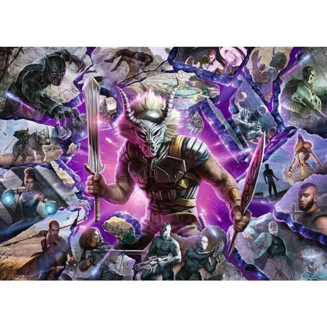 Rompecabezas Ravensburger Villanos De Marvel: Killmonger 1000 Piezas 16906 - Image 2