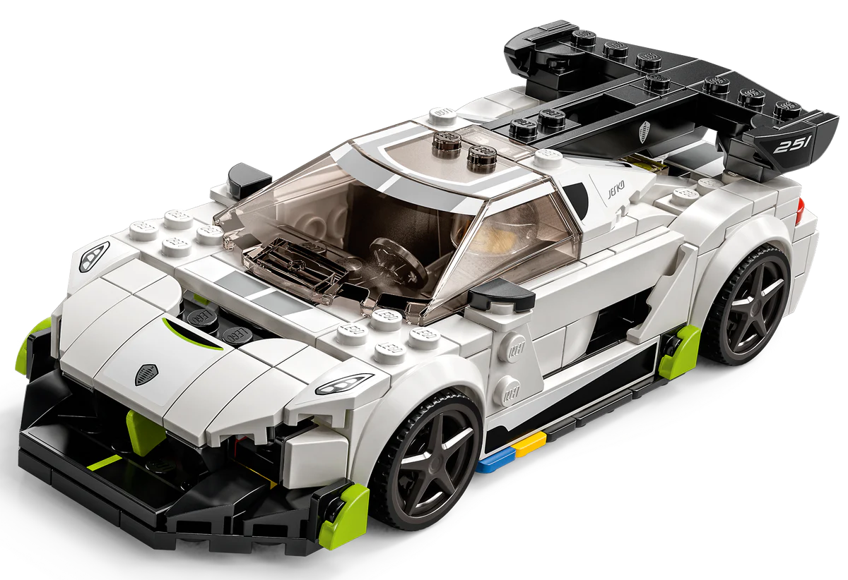 LEGO Speed Champions Koenigsegg Jesko 76900 - Coche deportivo de carreras  de juguete con minifigura de conductor, juego de modelo Racer para niños