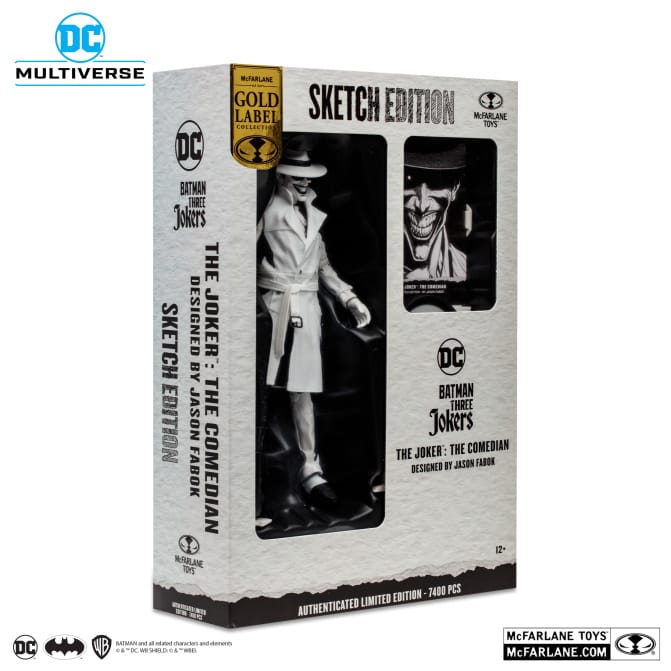 McFarlane Toys - DC Multiverse - The Joker Designed By Jason Fabok Sketch Edition (GOLD LABEL) - Image 12