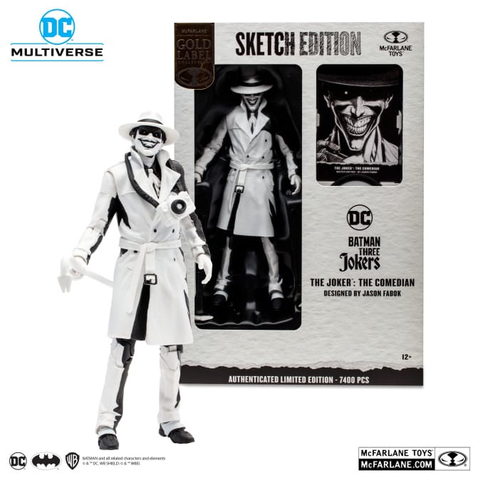McFarlane Toys - DC Multiverse - The Joker Designed By Jason Fabok Sketch Edition (GOLD LABEL) - Image 1