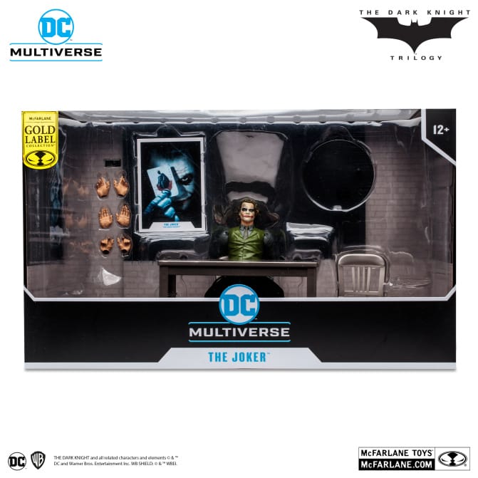 McFarlane Toys - DC Multiverse - The Joker Interrogation Room (The Dark Knight) Etiqueta Dorada - Image 11