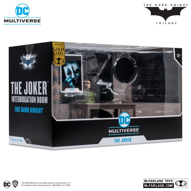 McFarlane Toys - DC Multiverse - The Joker Interrogation Room (The Dark Knight) Etiqueta Dorada - Image 12