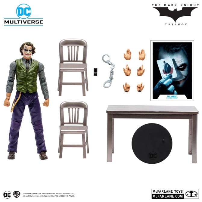 McFarlane Toys - DC Multiverse - The Joker Interrogation Room (The Dark Knight) Etiqueta Dorada - Image 3