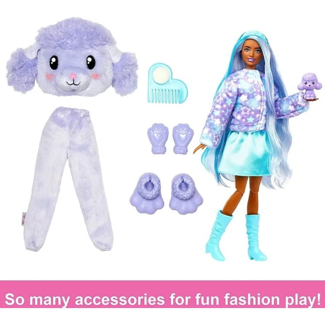 Barbie Cutie Reveal Muñeca Playeras Tiernas Poodle - Image 2