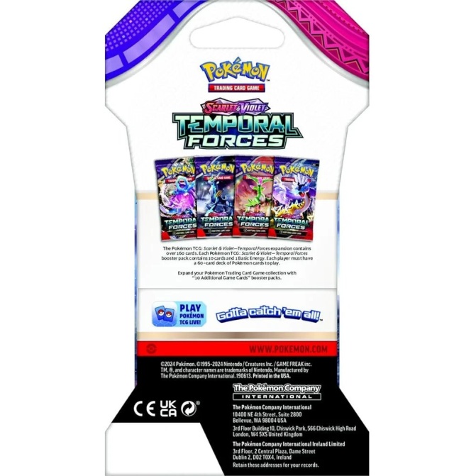 Pokemon TCG: Scarlet & Violet Temporal Forces Sleeved Booster - Image 3