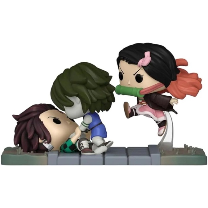 Funko Demon Slayer: Kimetsu No Yaiba Pop Moment Tanjiro & Nezuko Vs. Temple Demon 1419 - Image 1