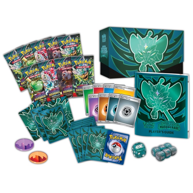 Pokemon TCG Scarlet & Violet: Twilight Masquerade - Elite Trainer Box Ogerpon En Ingles - Image 2