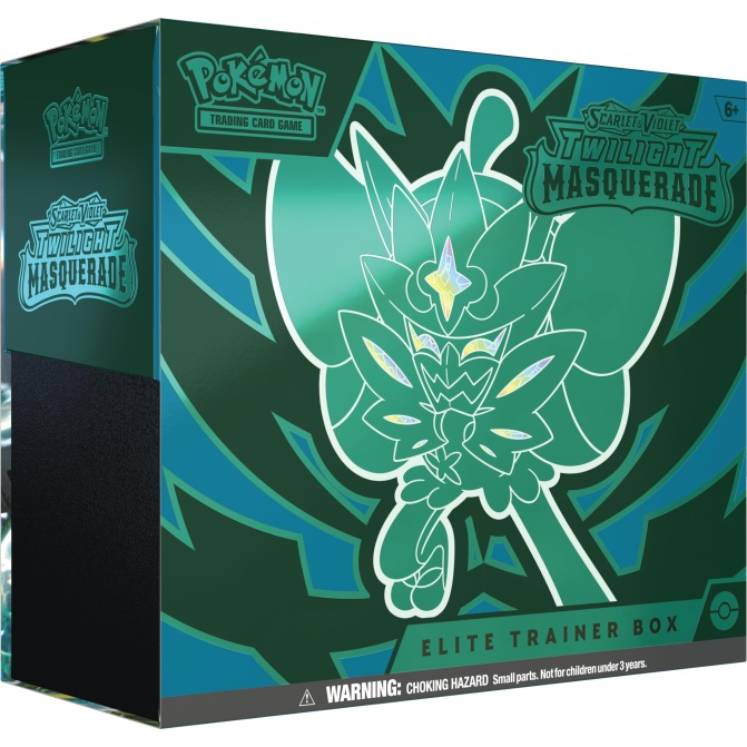 Pokemon TCG Scarlet & Violet: Twilight Masquerade - Elite Trainer Box Ogerpon En Ingles - Image 1