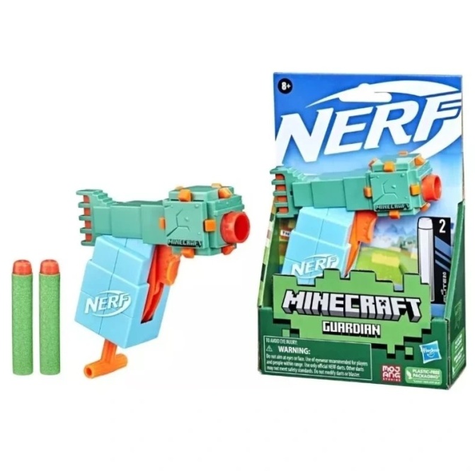 Nerf Minecraft Guardian Con 2 Dardos - Image 1