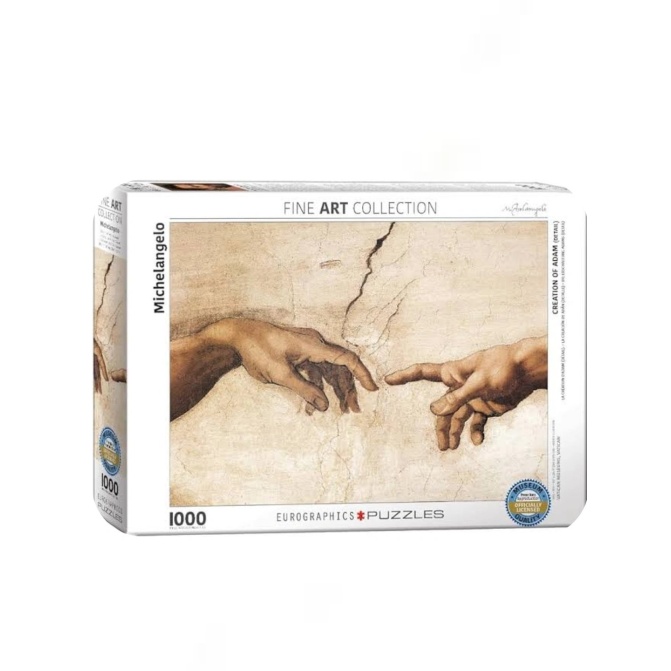 Rompecabezas Eurographics Fine Art Collection Michelangelo La Creación De Adán 1000 Piezas 60002016 - Image 1