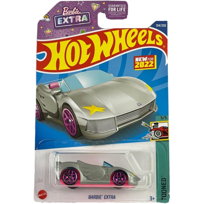 Hot Wheels Barbie - Barbie Extra Plateado - Image 1