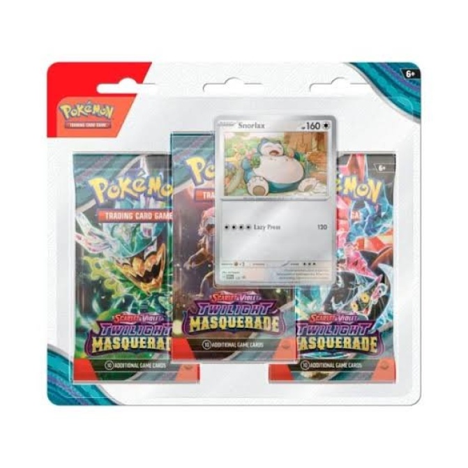 Pokémon TCG Twilight Masquerade Booster Blister Snorlax - Image 1