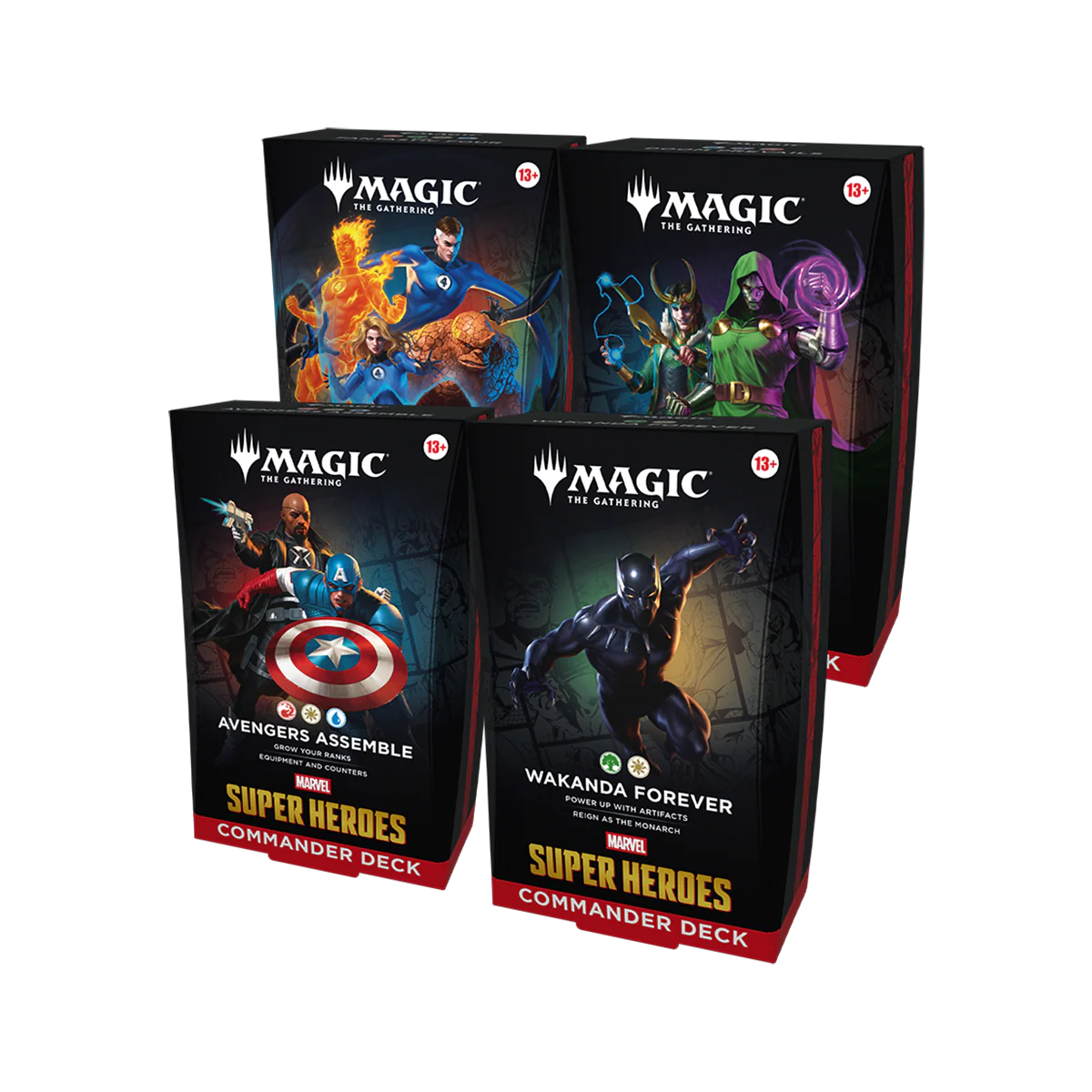 setde4deckscommander Magic The Gathering: Marvel Super Heroes - Commander Decks (Set de 4) - Image 1
